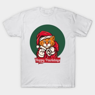 Happy pawlidays T-Shirt